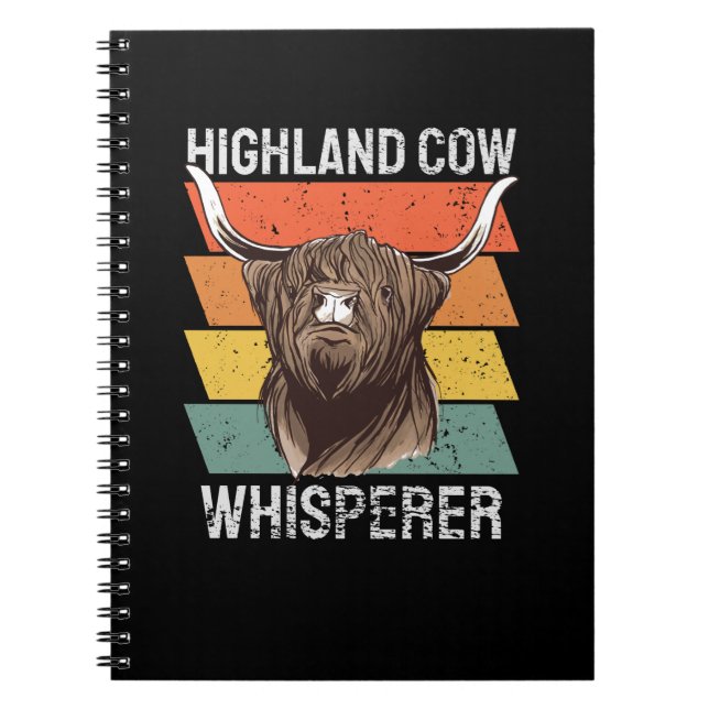Highland Cow Whisperer Notizblock (Vorderseite)