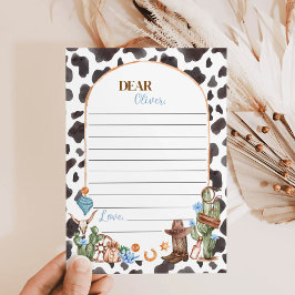 Highland Cowboy Time Capsule Note Card Dankeskarte