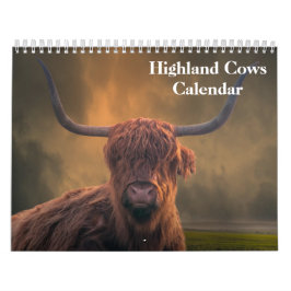 Highland Cows 2025 Calendar Kalender