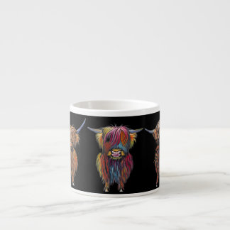 Highland Cows ' ALL THee " Espresso Tasse