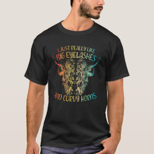 Highland Cows Bauer Rinder Curvy Horns 1 T-Shirt