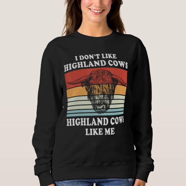 Highland Cows Farmer Animal Cattle Cow Sweatshirt (Vorderseite)