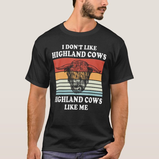 Highland Cows Farmer Animal Cattle Cow T-Shirt (Vorderseite)
