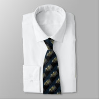 Highland Cows Glowing In the Dark, Neck Tie