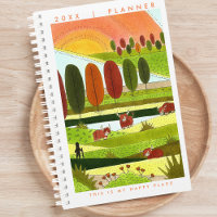 Highland Cows Joyeux planificateur de place