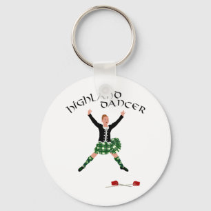 Highland Dancer Ghillie Callum Sword Dance Schlüsselanhänger