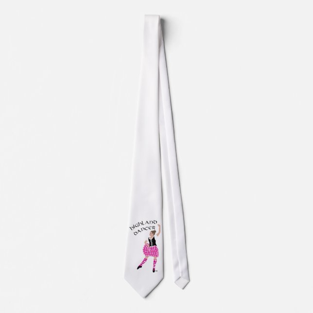 Highland Dancer Pink Krawatte (Vorderseite)