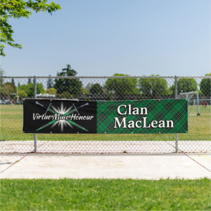 Highland Festival Clan MacLean Jagd Tartan Zent Banner