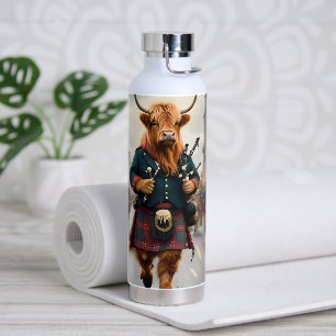 Highland-Harmonie: Dudelsack Highland-Rinder-Band Trinkflasche