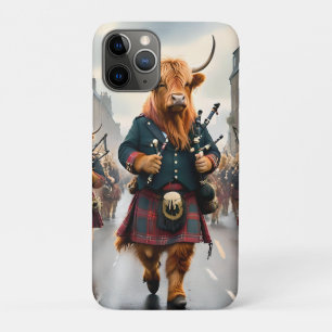 Highland-Harmonie: Dudelsack-Hochlandkuh-Band Case-Mate iPhone Hülle