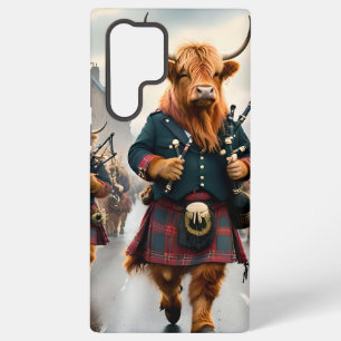 Highland-Harmonie: Dudelsack-Hochlandkuh-Band Samsung Galaxy Hülle