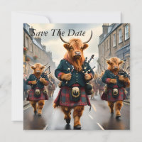 Highland Harmony: Bagpipe Highland Cow Band