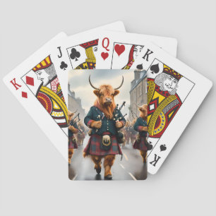 Highland Harmony: Dudelsack Highland-Rinder-Band  Spielkarten