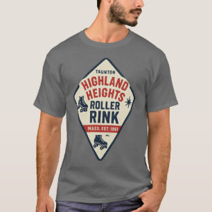 Highland Heights Roller Rink - Taunton, MA Retro R T-Shirt