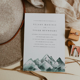 Highland   Hochzeit der Wasserfarben Einladung