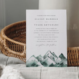 Highland Hochzeit der Wasserfarben Einladung