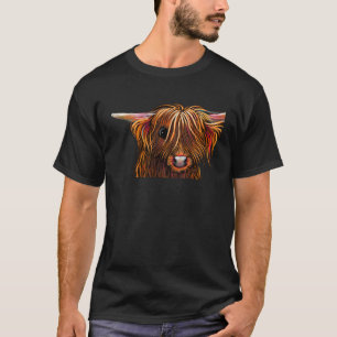 Highland-Kuh-Druck Tierdruck Jeremy u2018 T-Shirt