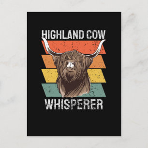 Highland-Kuh-Flüsterer Postkarte
