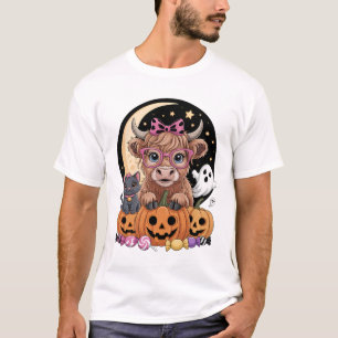 Highland-Kuh Halloween Grusel-Saison T-Shirt