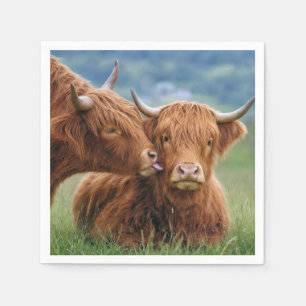 Highland-Kuh-Kuss Serviette