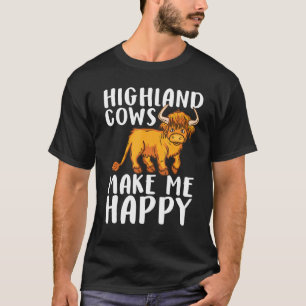 Highland-Kuh Männer Frauen Niedliche Schottische K T-Shirt