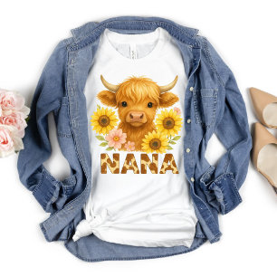 Highland Kuh Nana Oma Land Stil Trendig T-Shirt