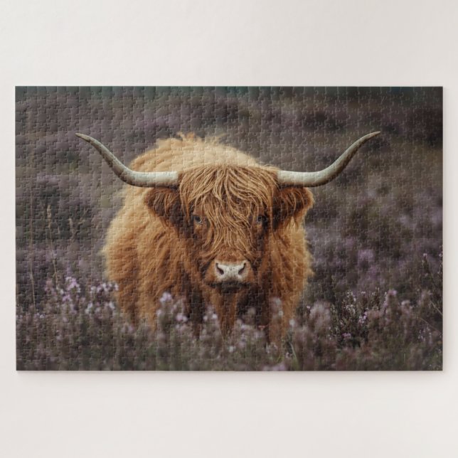 Highland-Kuh-Puzzle (Horizontal)