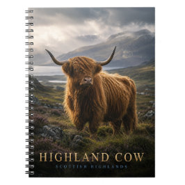 Highland-Kuh Schottische Highlands TIERE Notizblock