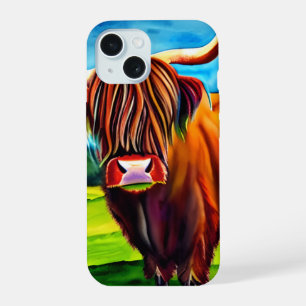 Highland-Kuh-Smartphone-Hülle iPhone 15 Hülle