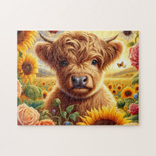 Highland-Kuh-Sonnenblume