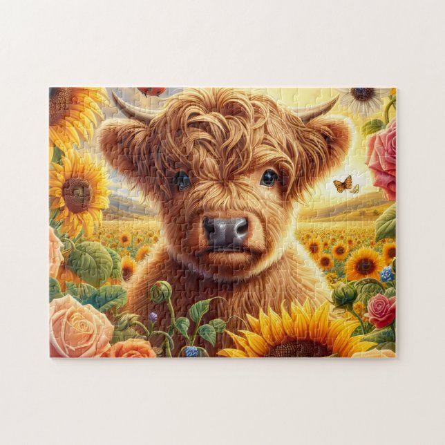 Highland-Kuh-Sonnenblume (Horizontal)