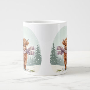 Highland-Kuh-Tasse, süße Tierkunst, Bauernhoftier- Jumbo-Tasse