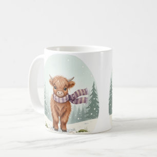 Highland-Kuh-Tasse, süße Tierkunst, Bauernhoftier- Kaffeetasse