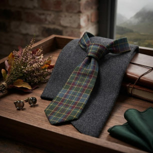 Highland Mist Eleganter Herbst-Tartan Krawatte