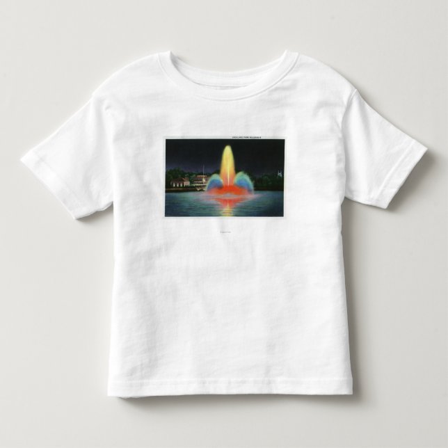 Highland- Parkreservoir belichtet nachts Kleinkind T-shirt (Vorderseite)