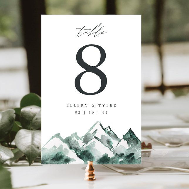 Highland | Personalisierte Hochzeit Tischnummer (Von Creator hochgeladen)