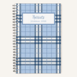 Highland Plaid Personalized Journal Notebook Notizbuch