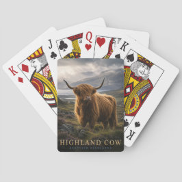 Highland-Rind Schottische Highlands TIERRE Poker Spielkarten