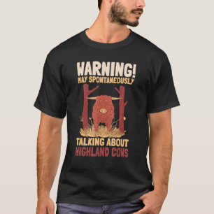Highland-Rinder Schottischer Landwirt Züchter Vieh T-Shirt