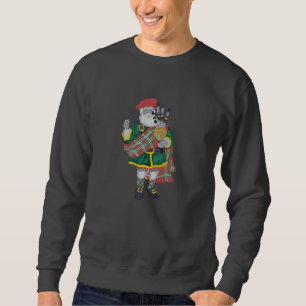 Highland Santa Claus Besticktes Sweatshirt