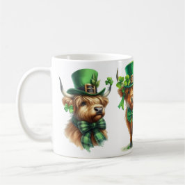 Highland Scottish Kuh St. Patrick's Day lustiges G Kaffeetasse
