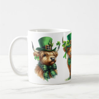 Highland Scottish Kuh St. Patrick's Day lustiges G Kaffeetasse