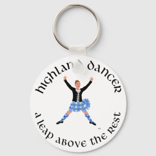 Highland Tänzer - ein Sprung über den Rest Schlüsselanhänger