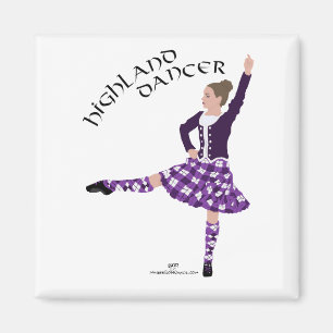Highland Tänzer Lila Magnet