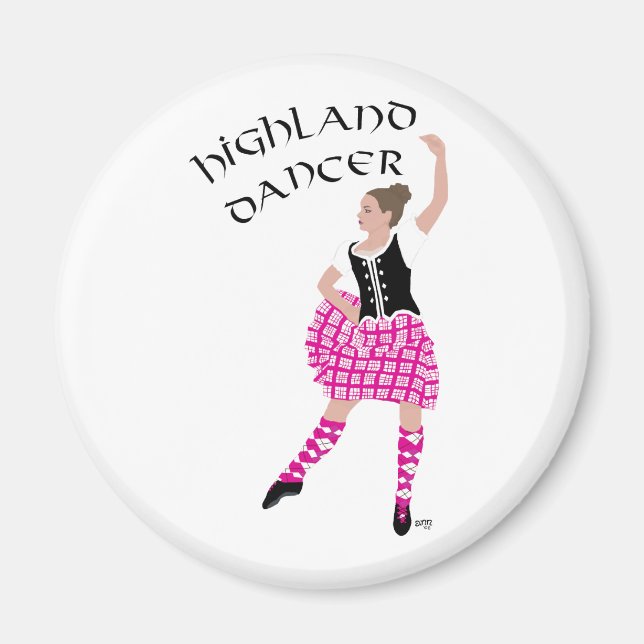 Highland Tänzerin Rosa Magnet (Vorne)