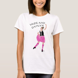 Highland Tänzerin Rosa T-Shirt