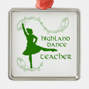 Highland Tanzlehrer - Grün Ornament Aus Metall
