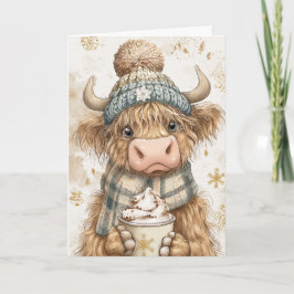 Highland Treat Christmas Feiertagskarte