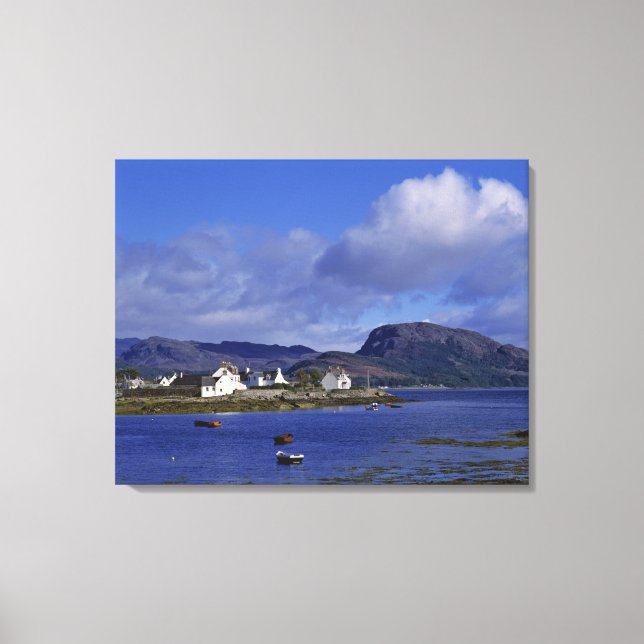 Highland, Wester Ross, Plockton. Leinwanddruck (Vorderseite)