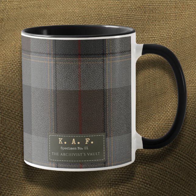 Highlands Dispatch: Personalisiertes Tartan-Feld Tasse (Von Creator hochgeladen)